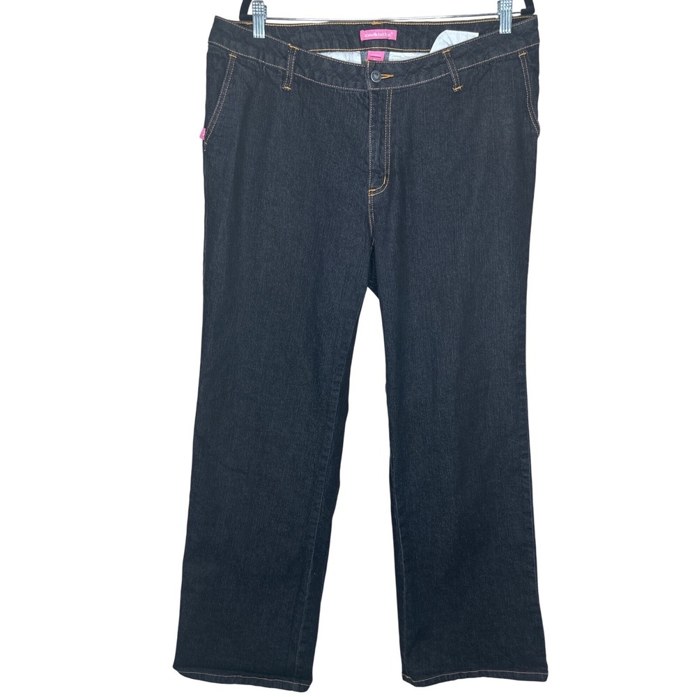 Woman Within Modern Fit Jeans Womens 18T Dark Wash Straight Leg Tall 49-2720-8